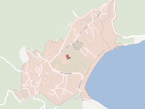 Схематическая карта Google Новый Свет, Крым, Украина